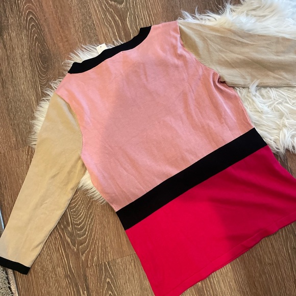 New York & Co. Colorblock Light Weight Knit Sweater ~ 3/4 Sleeve ~M ~ NWT - Picture 5 of 5